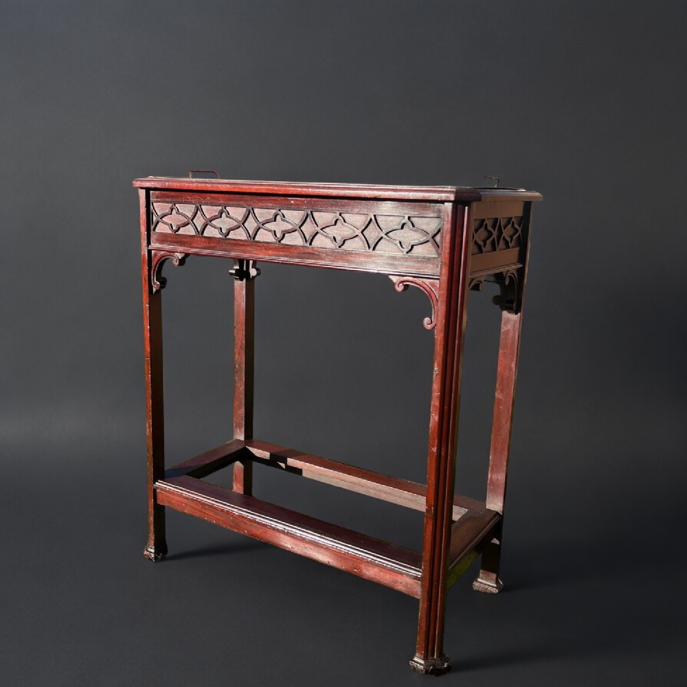A small Chippendale Style Edwardian period mahogany planter