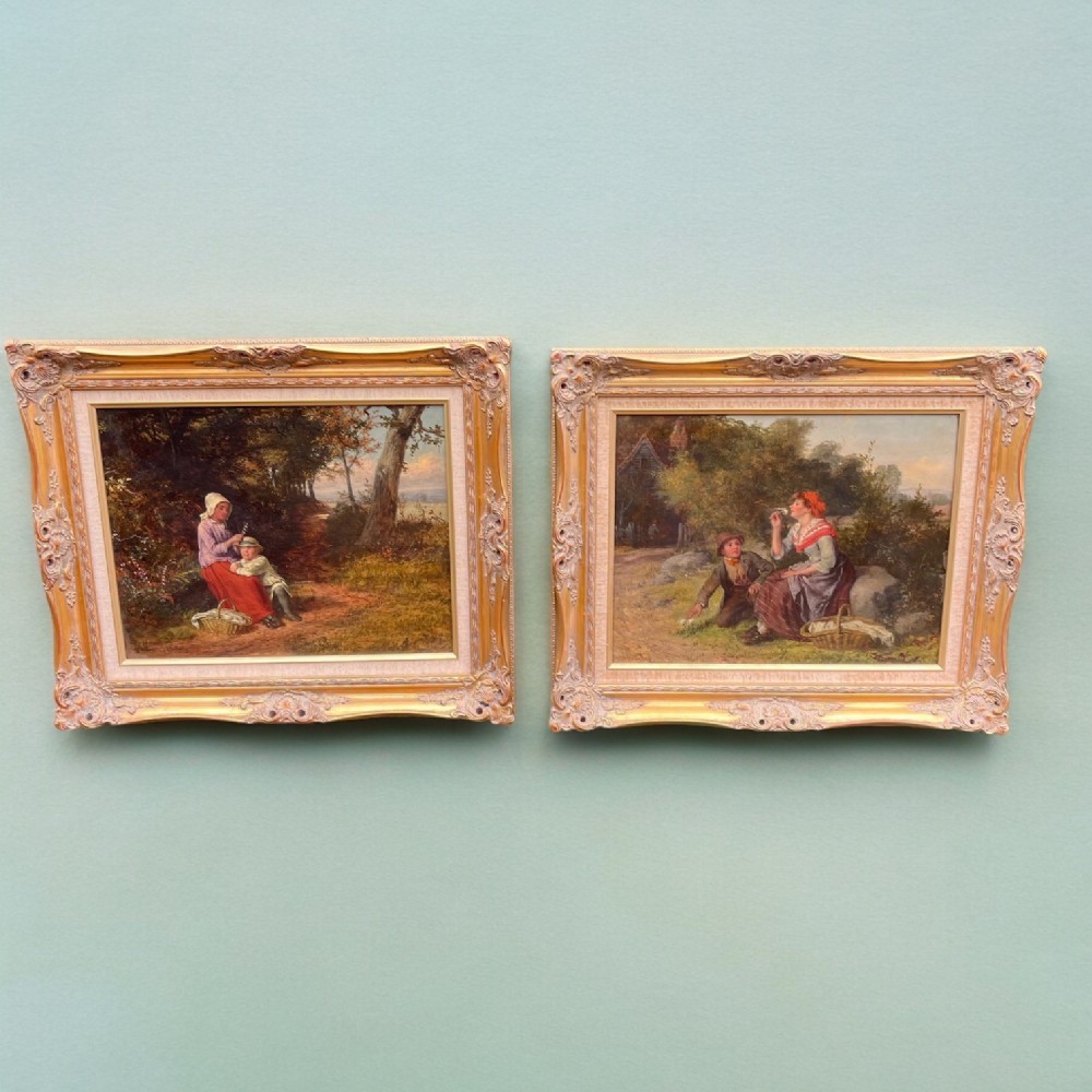 A Fine pair of 19th Century oil paintings by William Bromley