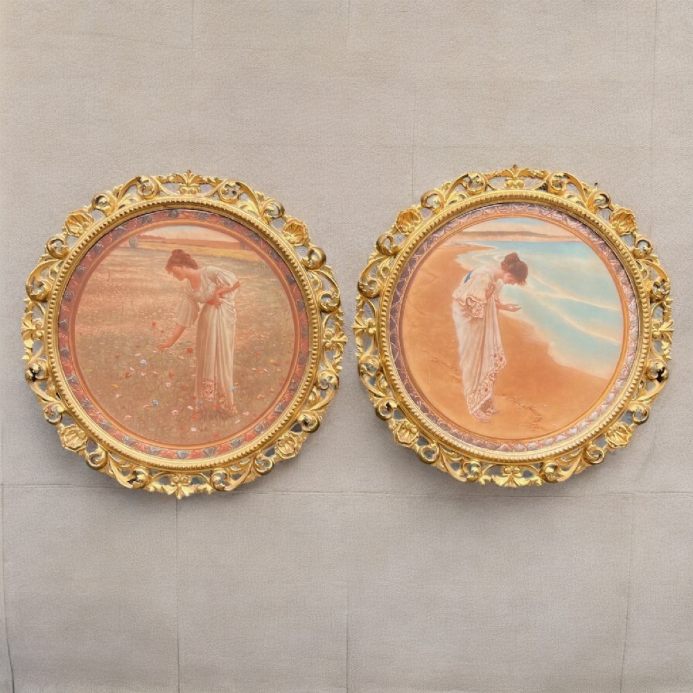 A fine quality pair of coloured prints