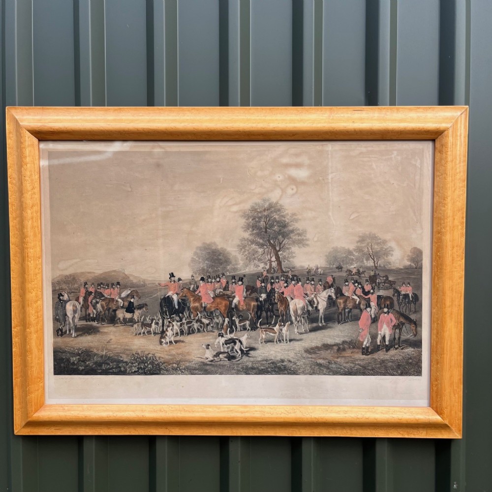 A Mid 19th Century coloured engraving titled 
