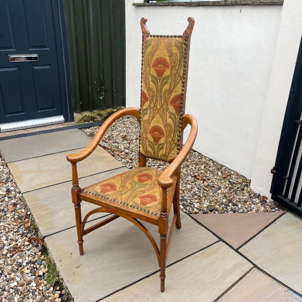 Arts & Crafts Period Ash Armchair By J S Henry