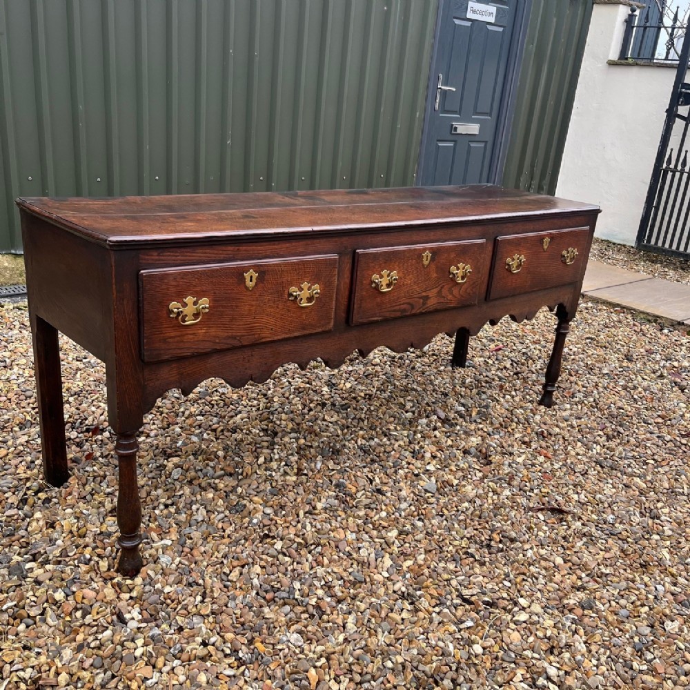 A George III Period oak dresser base