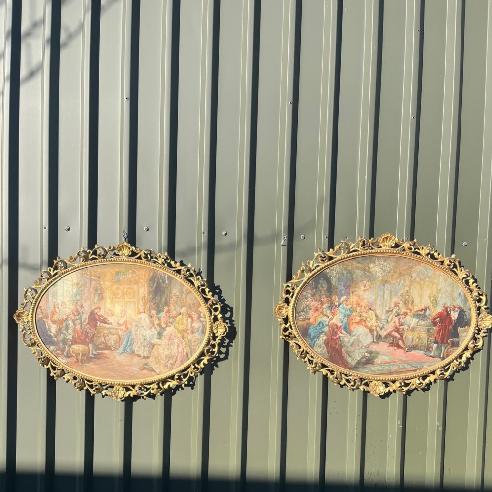 A Pair of 19th Century French coloured prints