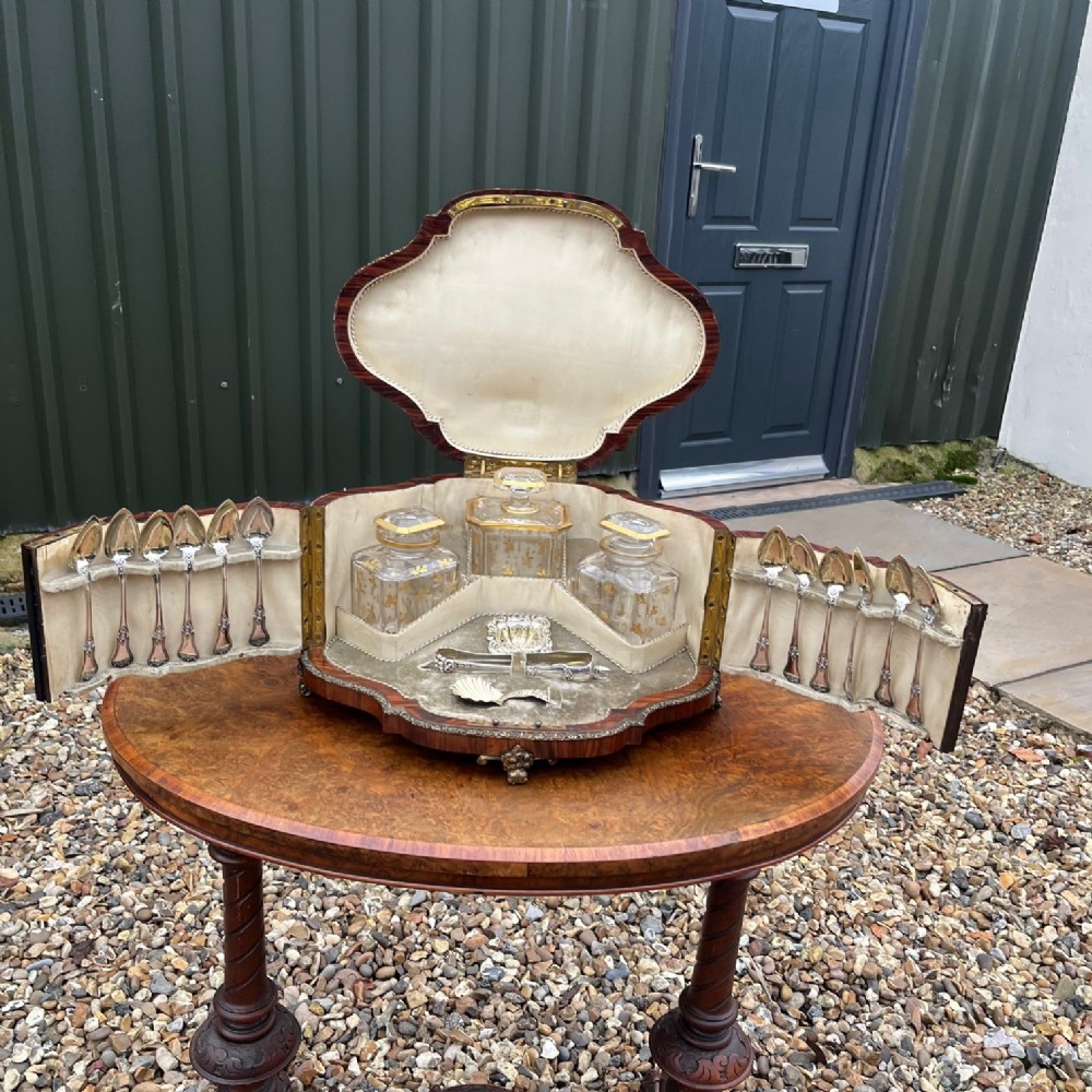 A stunning quality and rare French drinks cabinet
