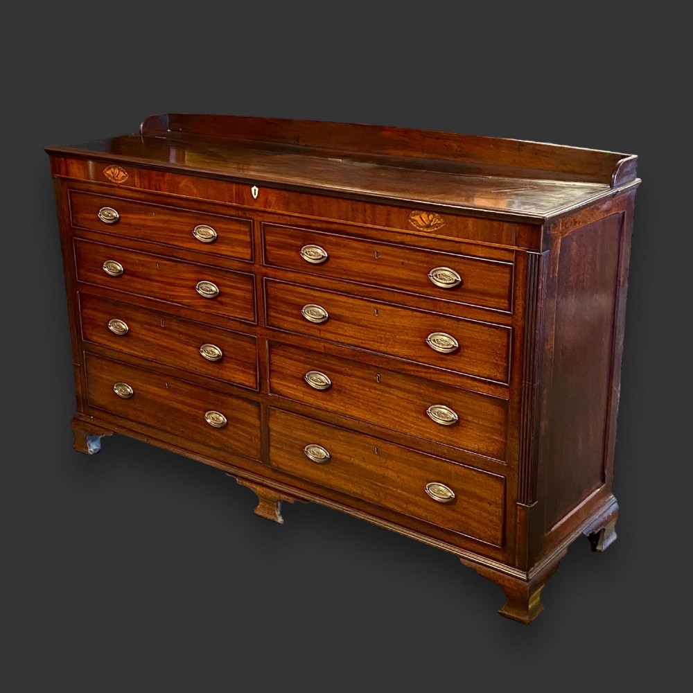 A George III Period mahogany Lancashire mule chest