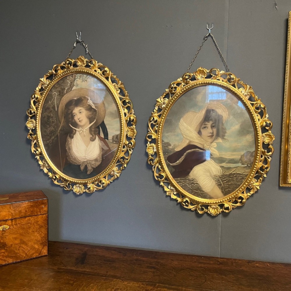 A pair of Late 19th Century French coloured prints 