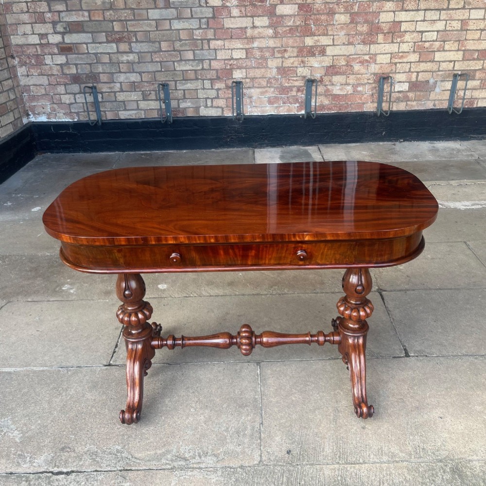 A Fine Quality Early Victorian Period mahogany library table