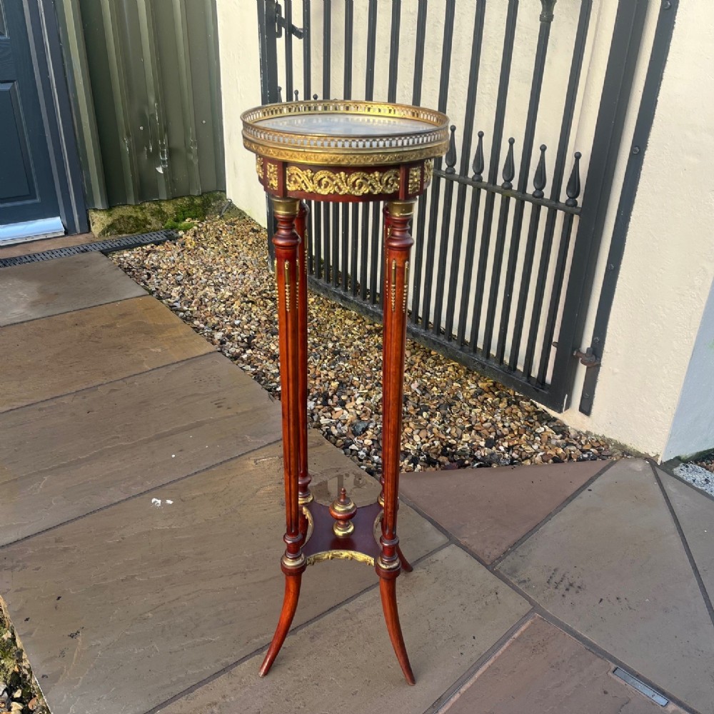 A French mahogany and ormolu mounted plant stand