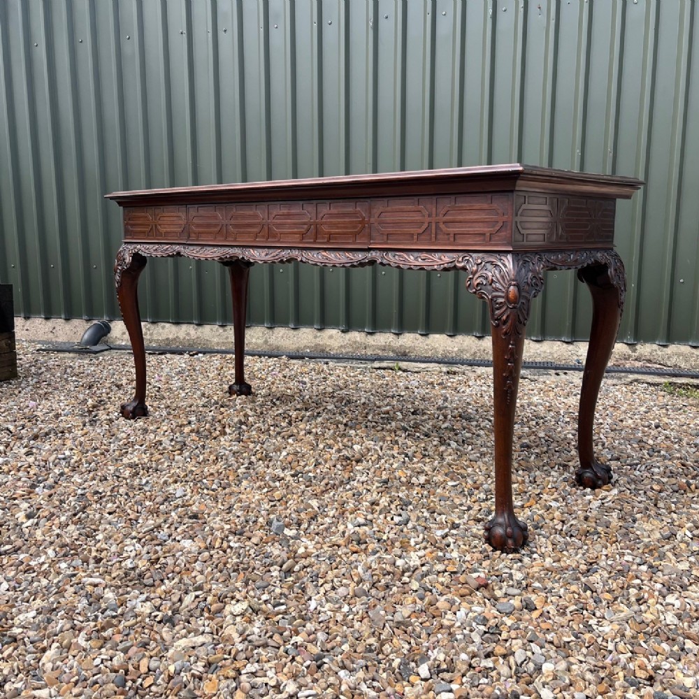 A large scale Chippendale Design mahogany serving/console table