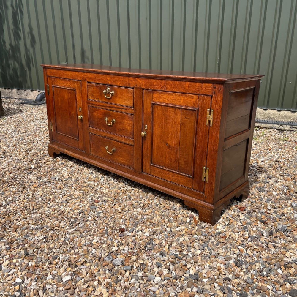A Late 18th Century Westmorland oak dresser base