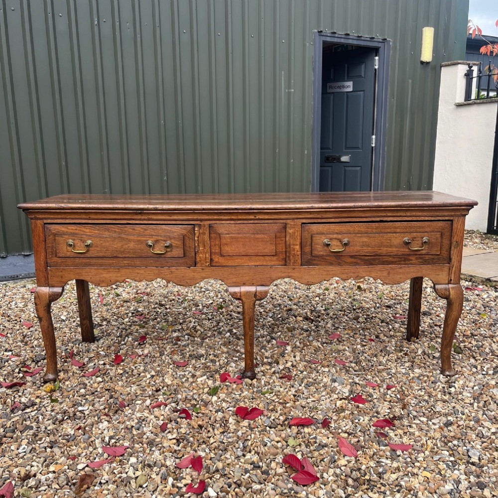 A George III Period oak antique dresser base.