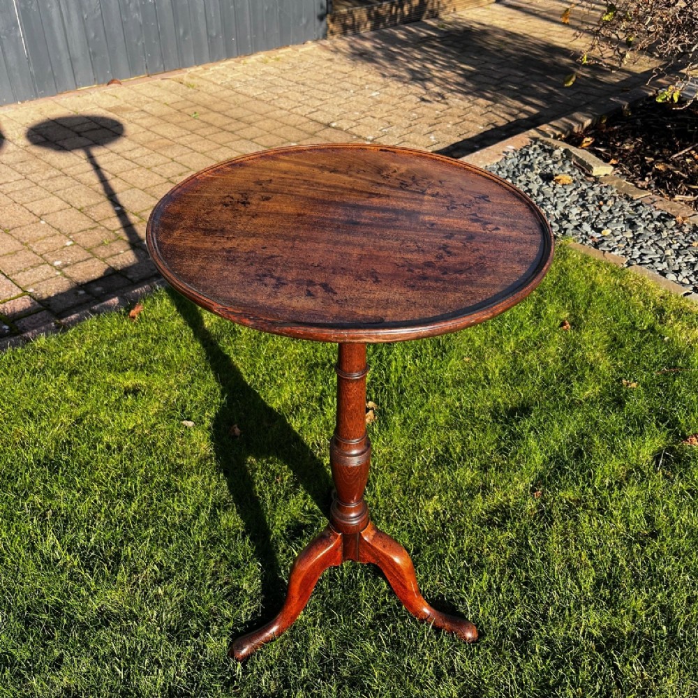 A George III Period Mahogany Dish Top Tripod Table