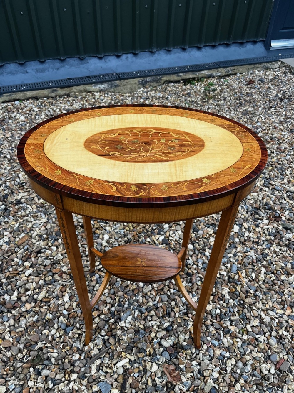 A Fine Quality Edwardian Period Oval Inlaid Table