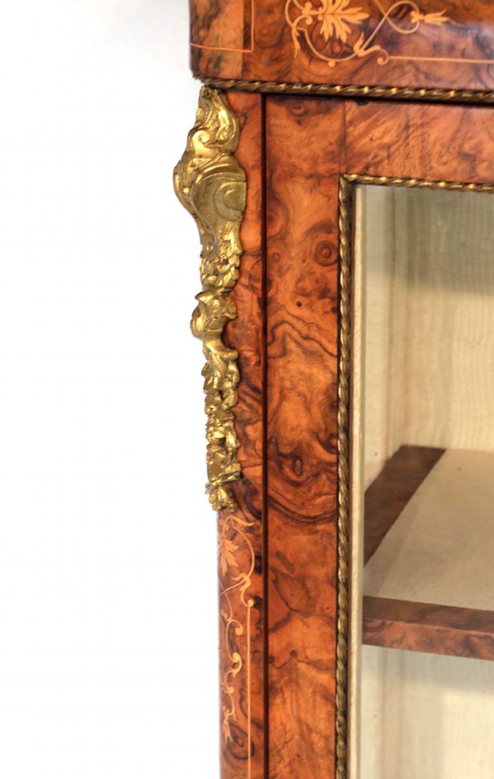 A fine quality Victorian Period display cabinet. View III