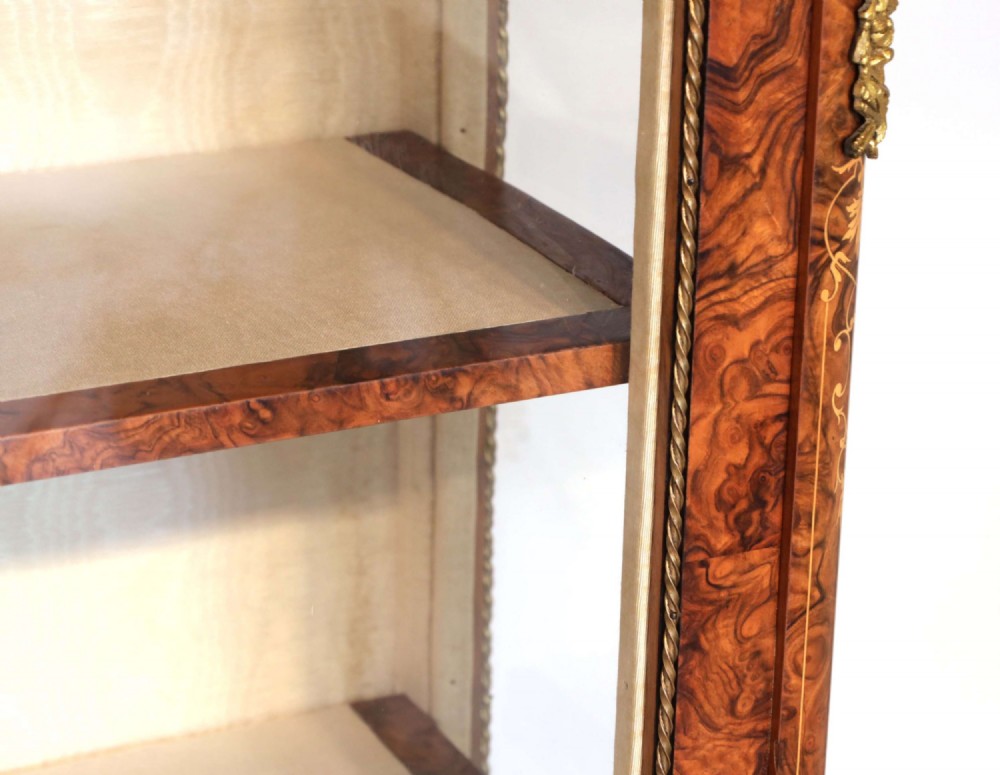 A fine quality Victorian Period display cabinet. View V