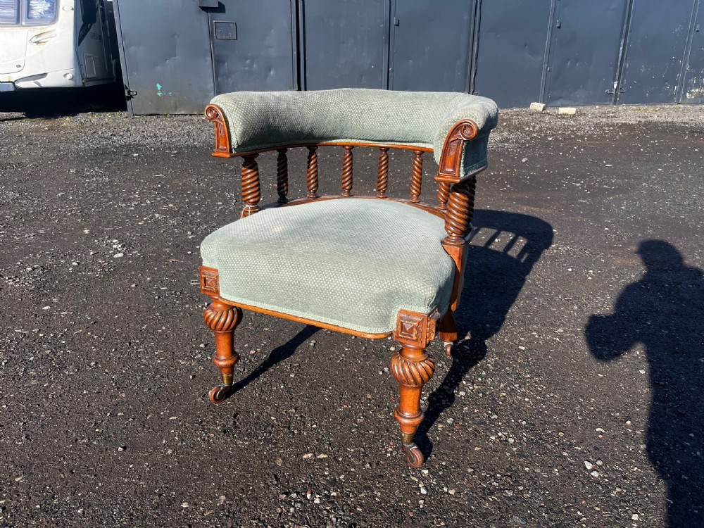 Victorian Period Walnut Desk Chair