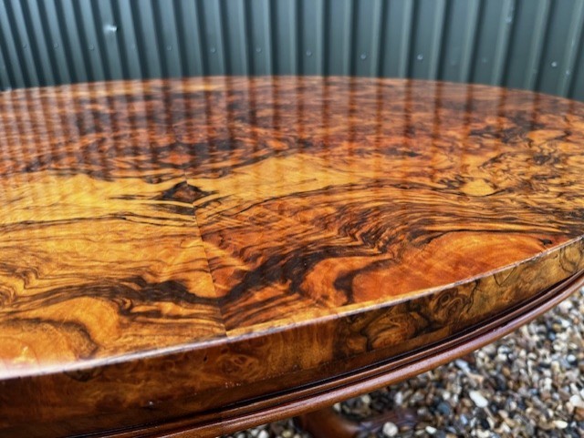 A Gillows Of Lancaster Victorian Period Burr Walnut Breakfast Table View XIV