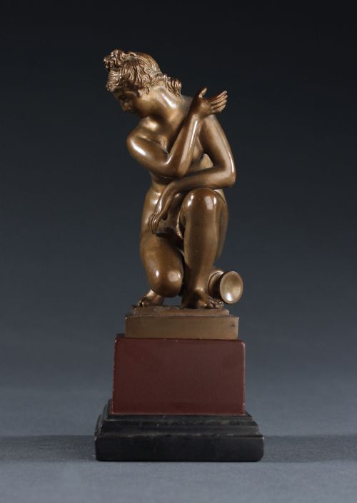 GRAND TOUR CABINET BRONZE OF CROUCHING VENUS - ADDITIONAL PHOTO 4