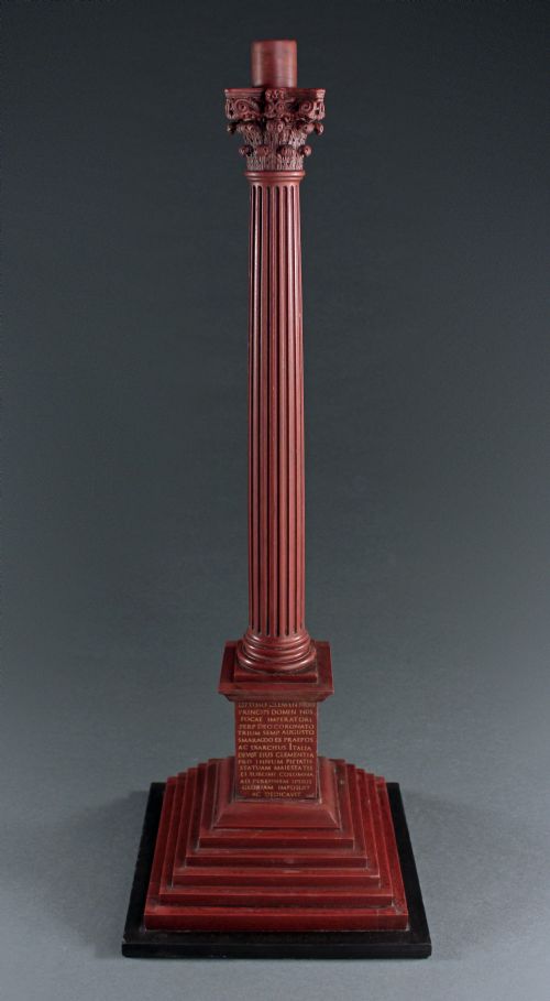 grand tour marmo rosso phocas column - CATEGORY: ANTIQUE MISCELLANEOUS - DATED 19TH CENTURY