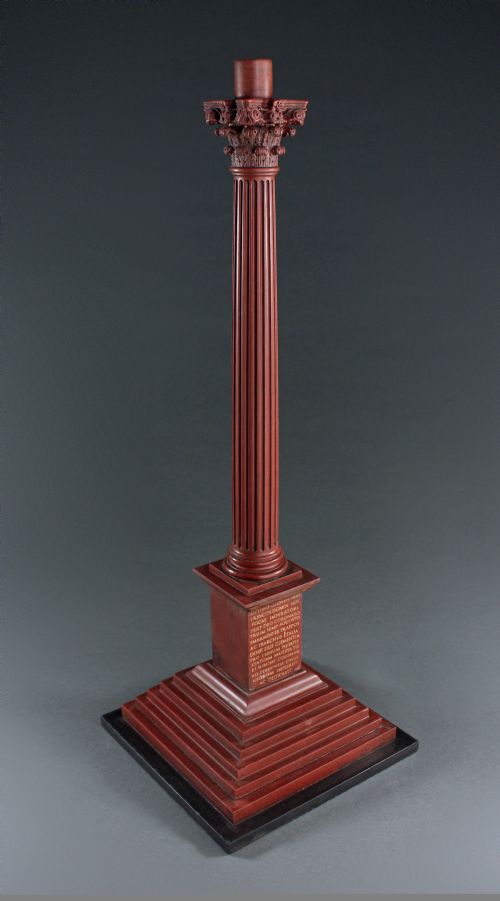 GRAND TOUR MARMO ROSSO PHOCAS COLUMN - ADDITIONAL PHOTO 1