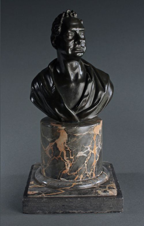 fine bronze library bust of william iv - CATEGORY: ANTIQUE SCULPTURES - DATED 19TH CENTURY