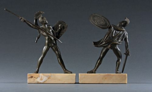 PAIR OF CLASSICAL WARRIORS AFTER DAVID - ADDITIONAL PHOTO 1