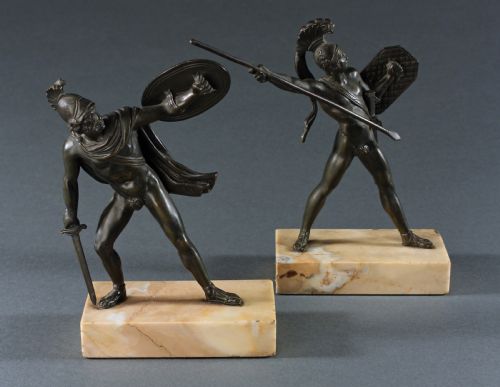 PAIR OF CLASSICAL WARRIORS AFTER DAVID - ADDITIONAL PHOTO 3