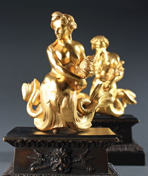 TRITON AND NEREID STATUETTES - ADDITIONAL PHOTO 2