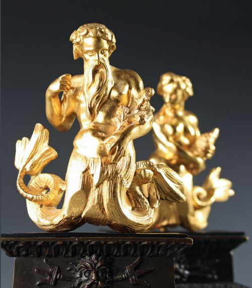 TRITON AND NEREID STATUETTES - ADDITIONAL PHOTO 3