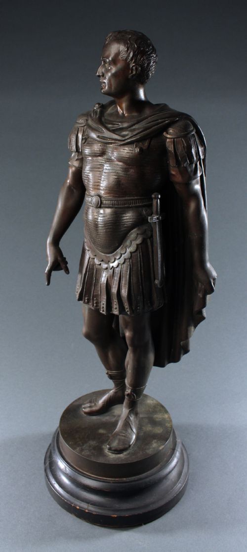 large full length julius caesar statue - CATEGORY: ANTIQUE SCULPTURES - DATED 19TH CENTURY