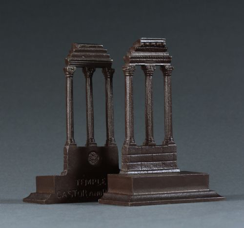 bradley and hubbard grand tour temple of castor and pollux bookends - CATEGORY: ANTIQUE MISCELLANEOUS - DATED 1920