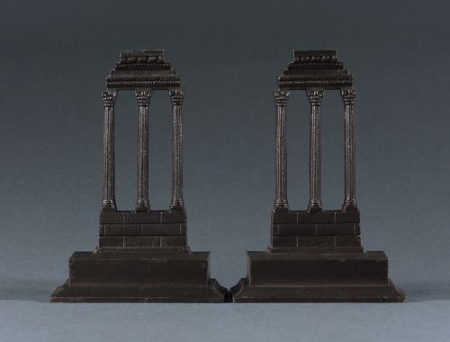 BRADLEY AND HUBBARD GRAND TOUR TEMPLE OF CASTOR AND POLLUX BOOKENDS - ADDITIONAL PHOTO 1