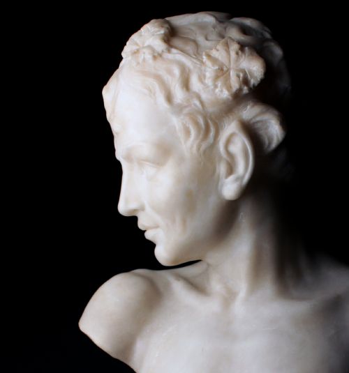 BUST OF A YOUNG FAUN BY GUGLIELMO PUGI - ADDITIONAL PHOTO 6