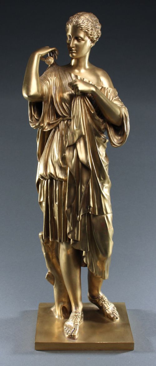 large bronze of the diane de gabies - CATEGORY: ANTIQUE SCULPTURES - DATED 1880
