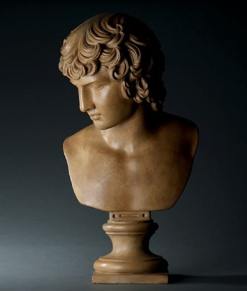 Grand Tour terracotta bust of Antinous by Sommer 