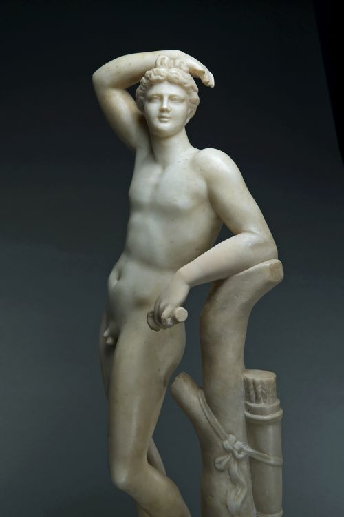 GRAND TOUR MARBLE APOLLINO STATUE - ADDITIONAL PHOTO 1