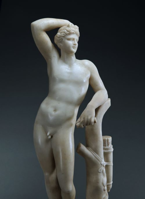 GRAND TOUR MARBLE APOLLINO STATUE - ADDITIONAL PHOTO 4
