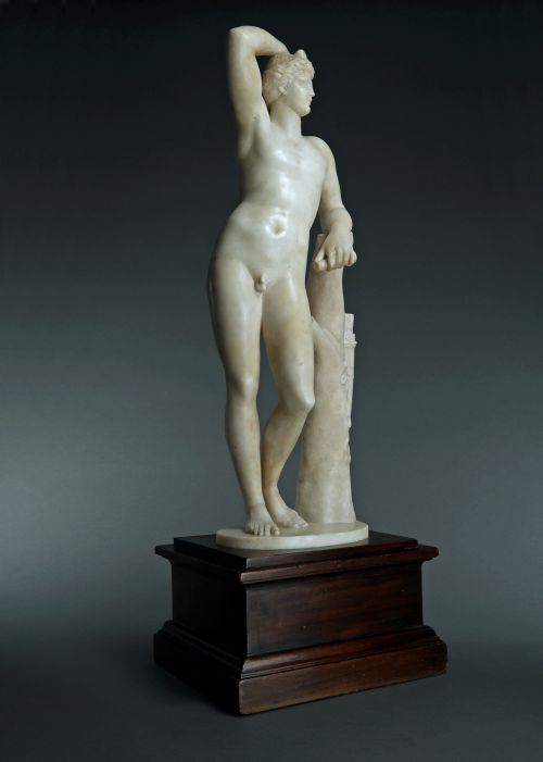 GRAND TOUR MARBLE APOLLINO STATUE - ADDITIONAL PHOTO 6