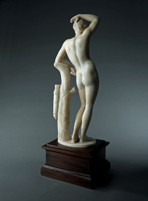 GRAND TOUR MARBLE APOLLINO STATUE - ADDITIONAL PHOTO 7