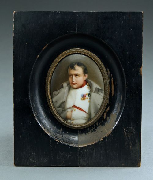 Painted Miniature of Napoleon After Delaroche