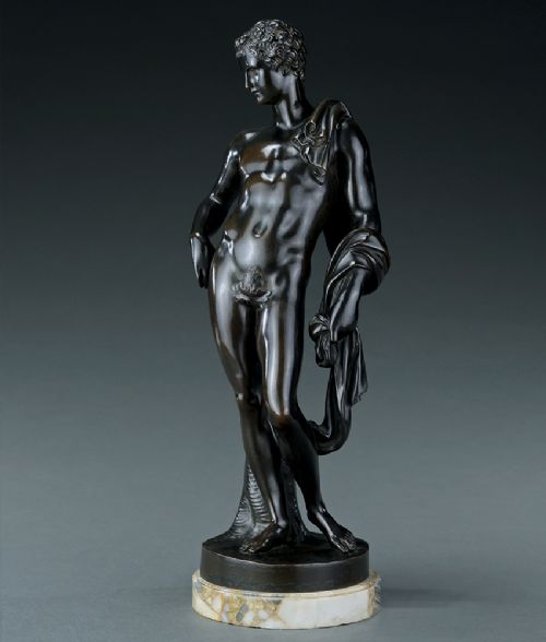 Grand Tour Library Bronze of the Belvedere Antinous