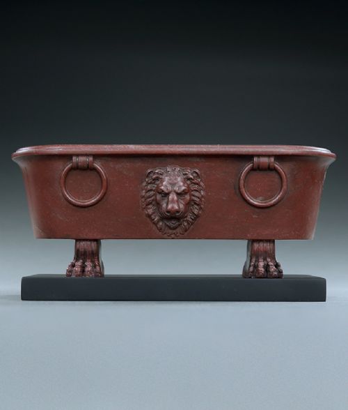 Grand Tour Roman Bath in Marmo Rosso Marble