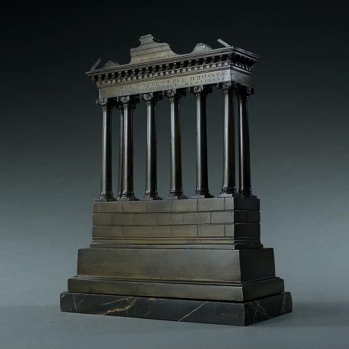 Large Grand Tour Bronze Temple of Saturn