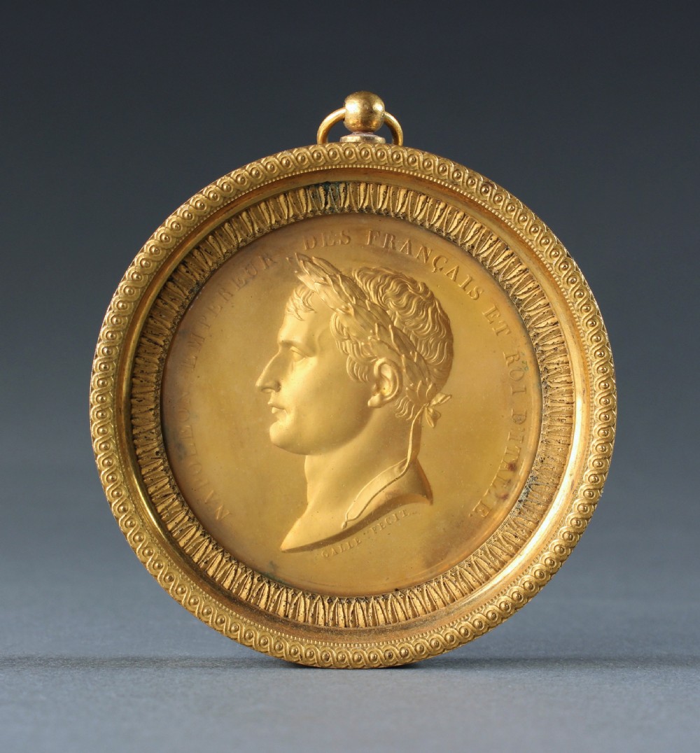 Napoleon gilt plaque by Galle 