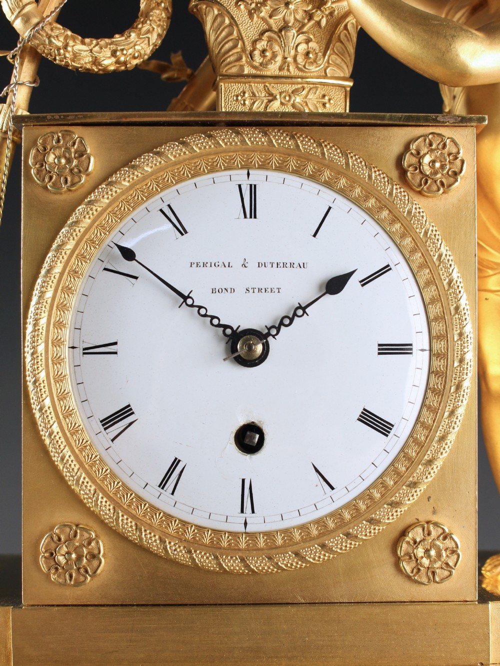 Superb Rare English Regency Mantel Clock by Perigal & Duterrau View III