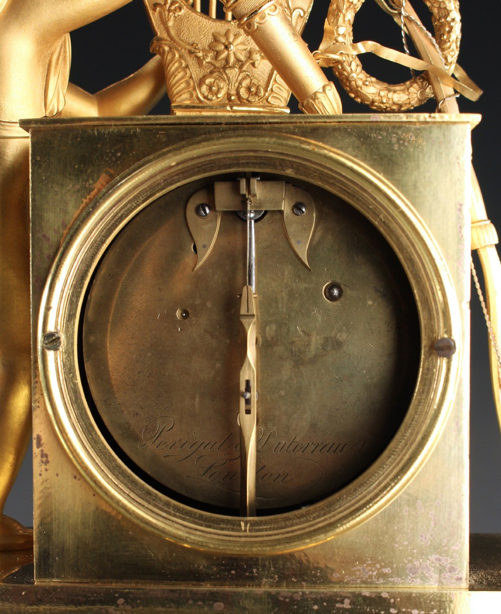Superb Rare English Regency Mantel Clock by Perigal & Duterrau View IV