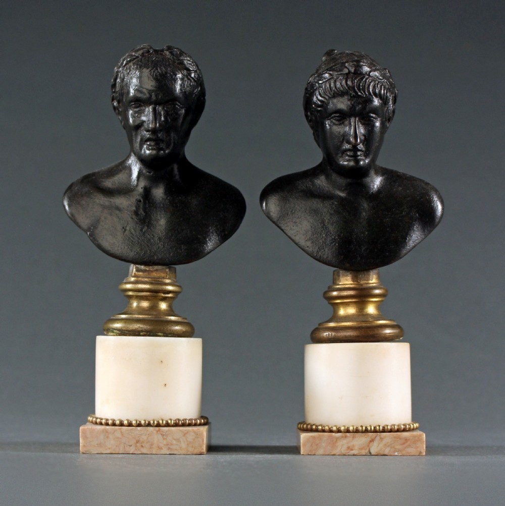 Rare pair of Renaissance Period Classical Emperors