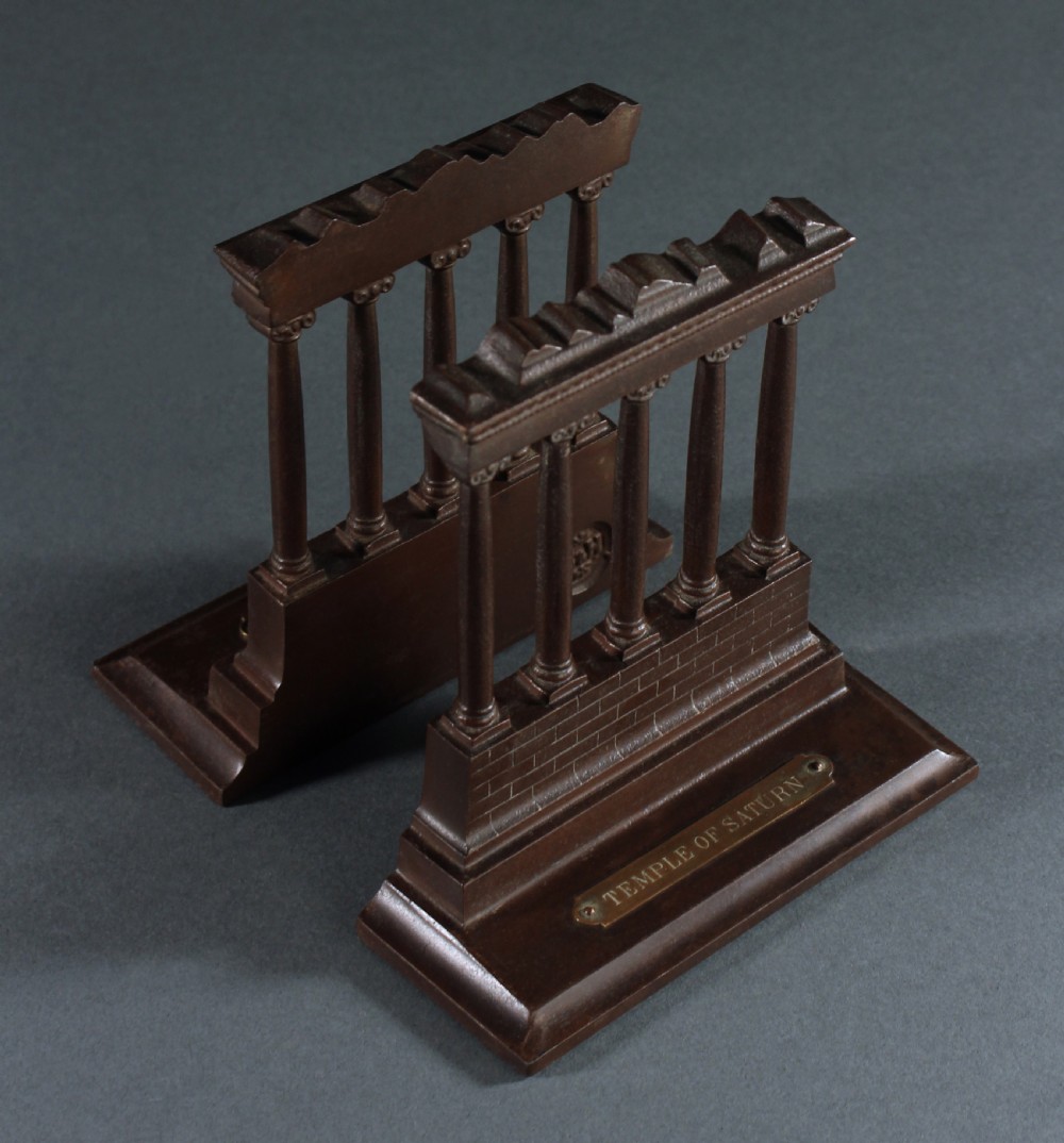 Temple of Saturn bookends by Bradley & Hubbard View II