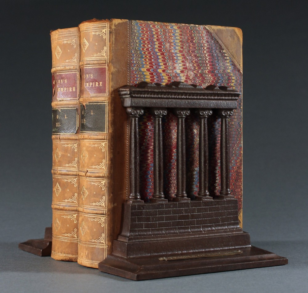 Temple of Saturn bookends by Bradley & Hubbard View III