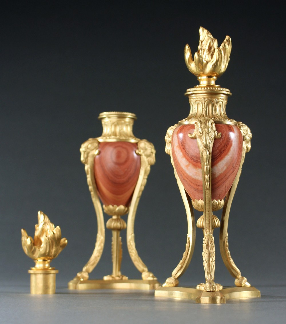 Pair of Louis XVI style cassolette candlesticks View IV